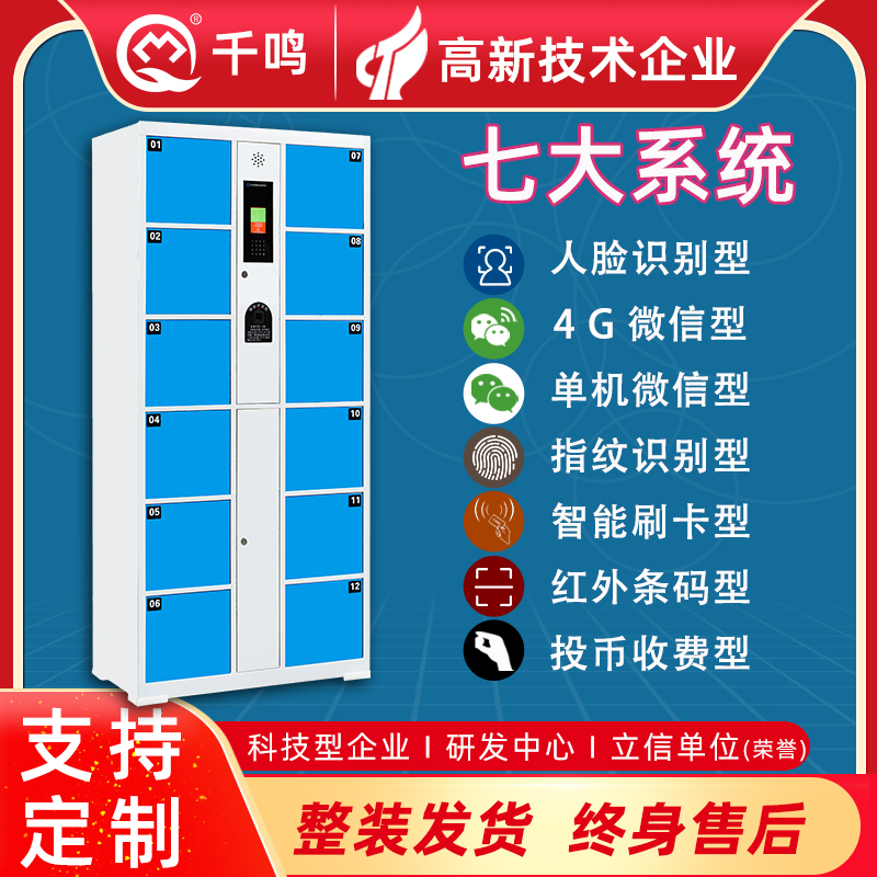 大屏幕液晶显示屏储物柜,全自动多功能寄存柜,全语音提示多门指纹解锁柜