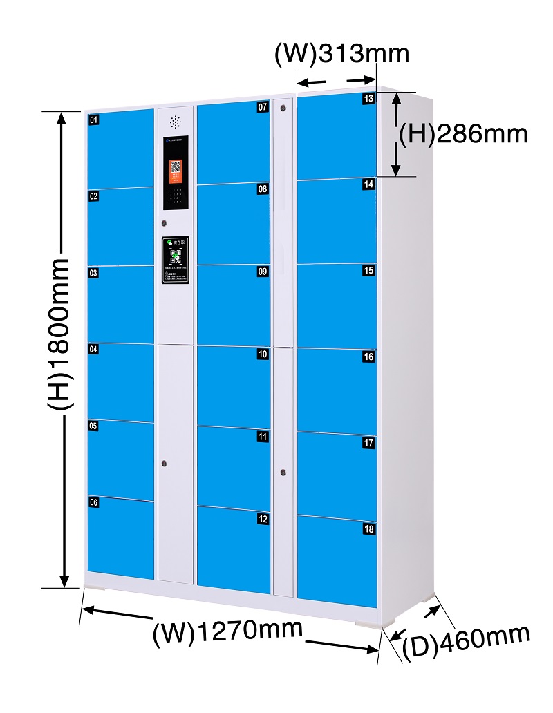 智能电子免密寄存柜厂家,寄存储物柜门数,员工车间刷脸更衣柜尺寸