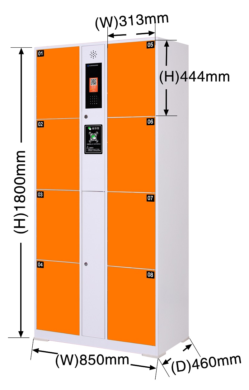 智能电子免密寄存柜厂家,寄存储物柜门数,员工车间刷脸更衣柜尺寸