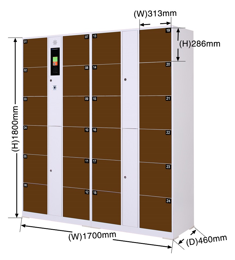 窄边单机微信扫码寄存柜,大型商场寄存储物柜,扫码开柜存物柜