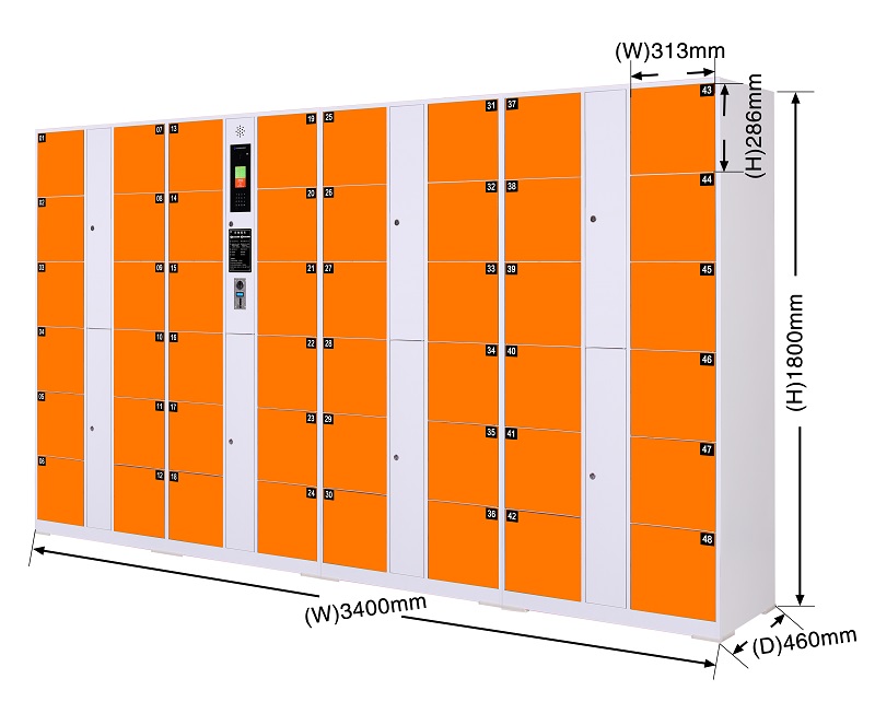超市商超智能寄存柜,收费密码公司商场储物柜,自助储物机