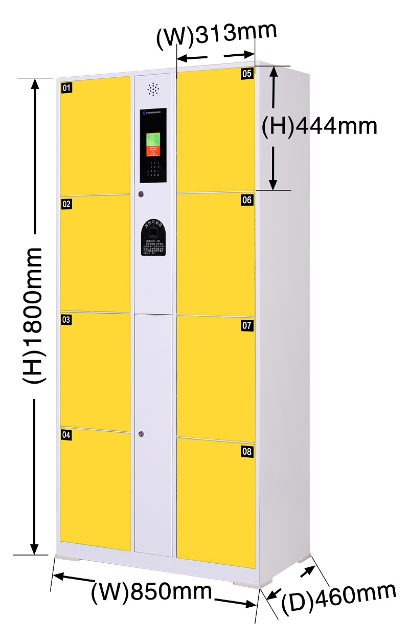 指纹识别寄存柜软件系统,自助指纹按键储物柜使用方法,安全可控指纹密码寄存柜