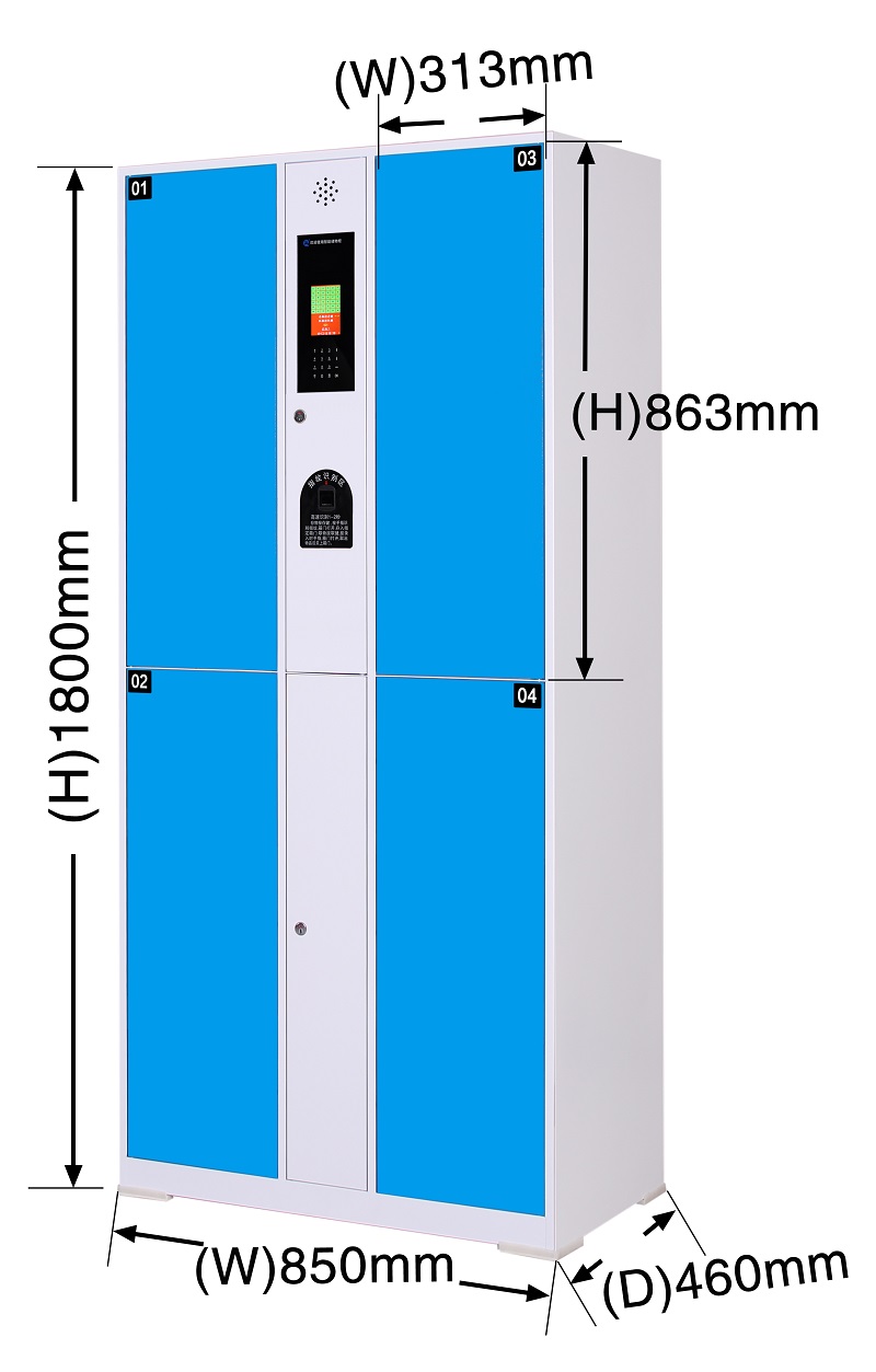 指纹识别寄存柜软件系统,自助指纹按键储物柜使用方法,安全可控指纹密码寄存柜